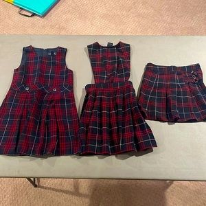 French Toast and Lands Ends’ Jumpers and Skirt size 7